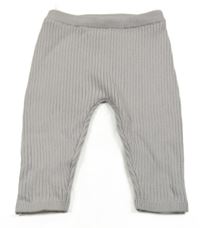 Lila rebrované úpletové tepláky C&A