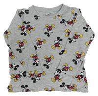Sivé tričko s Mickeym Disney