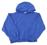 Tmavomodrá oversize mikina s kapucňou H&M