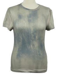 Dámske béžovo-sivé batikované tričko H&M