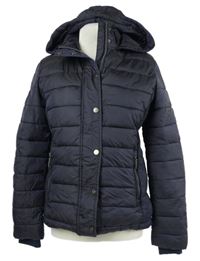 Dámská tmavomodrá šusťáková zimní bunda s kapucí Lisa Tosca 