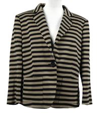 Dámské béžovo-černé pruhované sako Principles