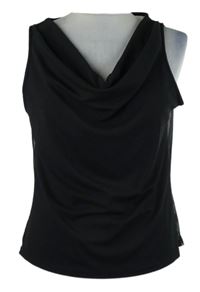 Dámska čierna blúzka s tylovými zády