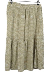 Dámska béžovo-biela vzorovaná midi sukňa Laura Torelli