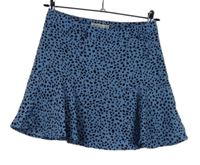 Dámska světlemodro-čierna vzorovaná sukňa Stradivarius