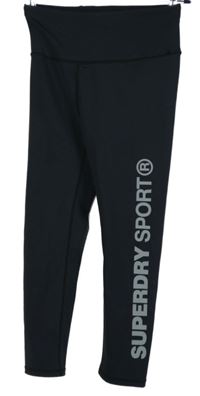 Dámské černé sportovní funkční legíny Superdry 