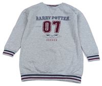 Svetlosivé teplákové šaty s nápisem Harry Potter zn. Primark