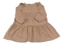 Růžovo-béžové vzorované teplákové šaty Primark