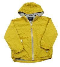 Žltá šušťáková jarná bunda s kapucňou Next