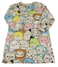 Světlebéžové teplákové šaty se Squishmallows H&M