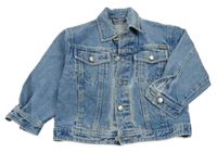 Modrá riflová bunda