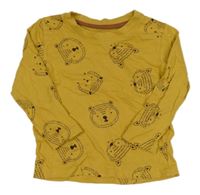 Žluté triko s ježky Primark