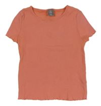 Ružové rebrované tričko Little kids