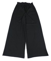 Čierne wide leg nohavice C&A