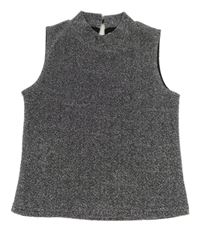 Stříbrno-čierny top Primark