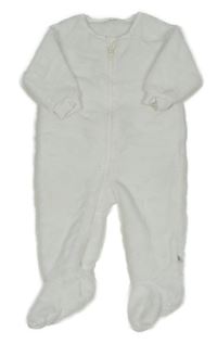 Bílý chlupatý overal Next