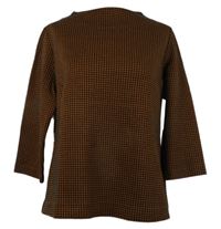 Dámská medovo-černá vzorovaná halenka L.L. Luke