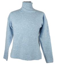 Dámsky světelemodrý sveter s rolákom Everme