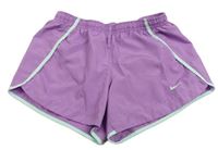 Fialové šušťákové športové kraťasy Nike