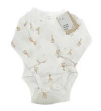 Nové - Bílé zavinovací body s žirafami H&M