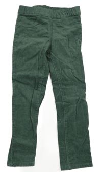 Khaki elastické manšestráky H&M