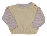 Smetanovo-lila pletený svetr George