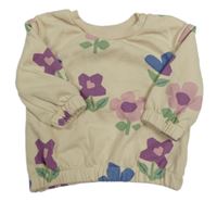 Béžová kvetovaná mikina Primark