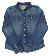 Tmavomodrá riflová halenka Denim Co.