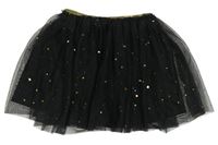 Čierna hviezdičkovaná tylová sukňa Destinations
