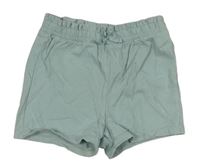 Modrošedé bavlnené kraťasy H&M