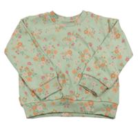 Svetlozelená mikina s kvietkami Nutmeg