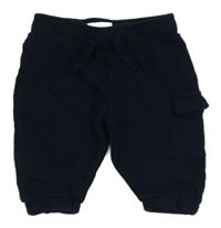 Tmavomodré tepláky s kapsou Primark