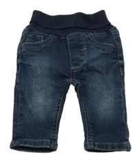 Tmavomodré rifle s gumovým pasem S. Oliver