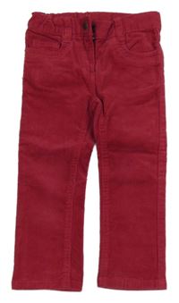 Tmavorůžové manšestrové kalhoty Impidimpi 