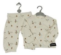 Nové - 2set - Smetanová mikina se žaludy + tepláky Dunnes