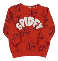 Červená mikina so Spider-manem Marvel