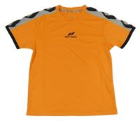 Oranžovo-vzorované sportovní funkční tričko Pro Touch 