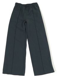 Sivé ľahké culottes nohavice s pukmi a bielymi pruhmi Primark