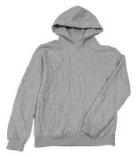 Sivá melírovaná mikina s kapucňou H&M