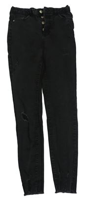 Tmavošedé skinny rifle s prošoupáním Denim Co.