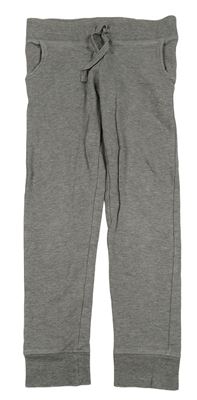 Šedé melírované crop tepláky H&M
