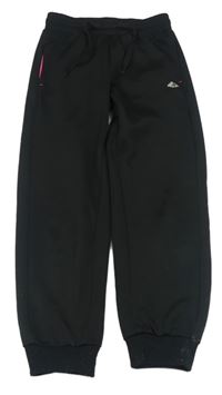 Černé kostkované chino sportovní tepláky 