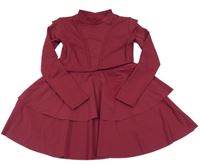 Vínové sportovní šaty 