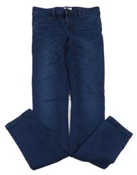 Tmavomodré skinny teplákové rifle name it.