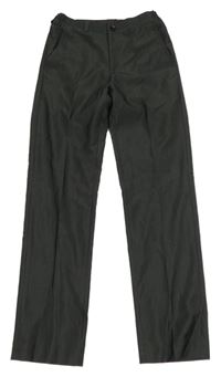 Tmavosivé pruhované slávnostné nohavice