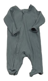 Tmavošedý žebrovaný overal mamas&papas