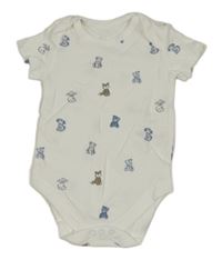 Biele body so zvieratkami little nutmeg