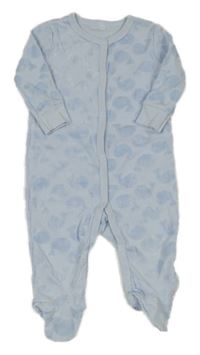 Svetlomodrý overal s velrybami Rock-a-Bye Baby