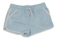 Světlemodro-biele teplákové kraťasy PRIMARK