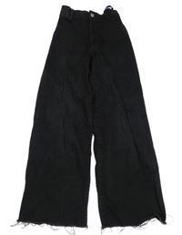 Černé wide leg rifle ZARA